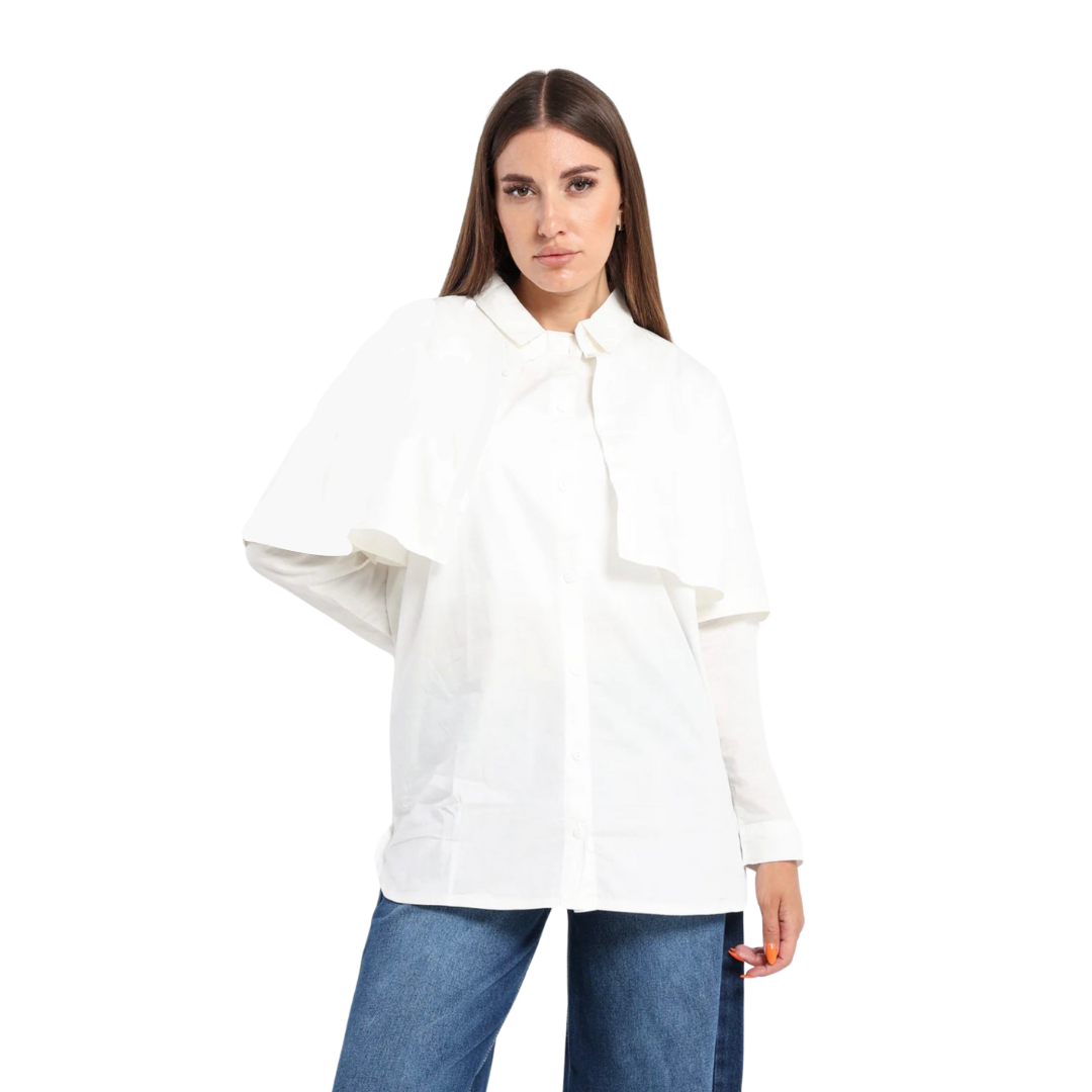 button shirt 2 pieces - White
