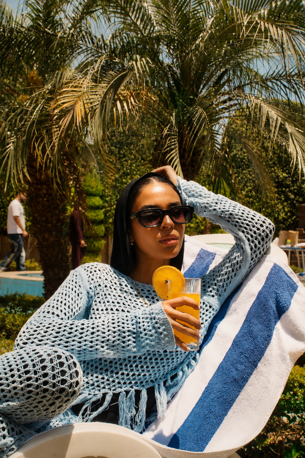 Cleo Knitted Set - Sky Blue